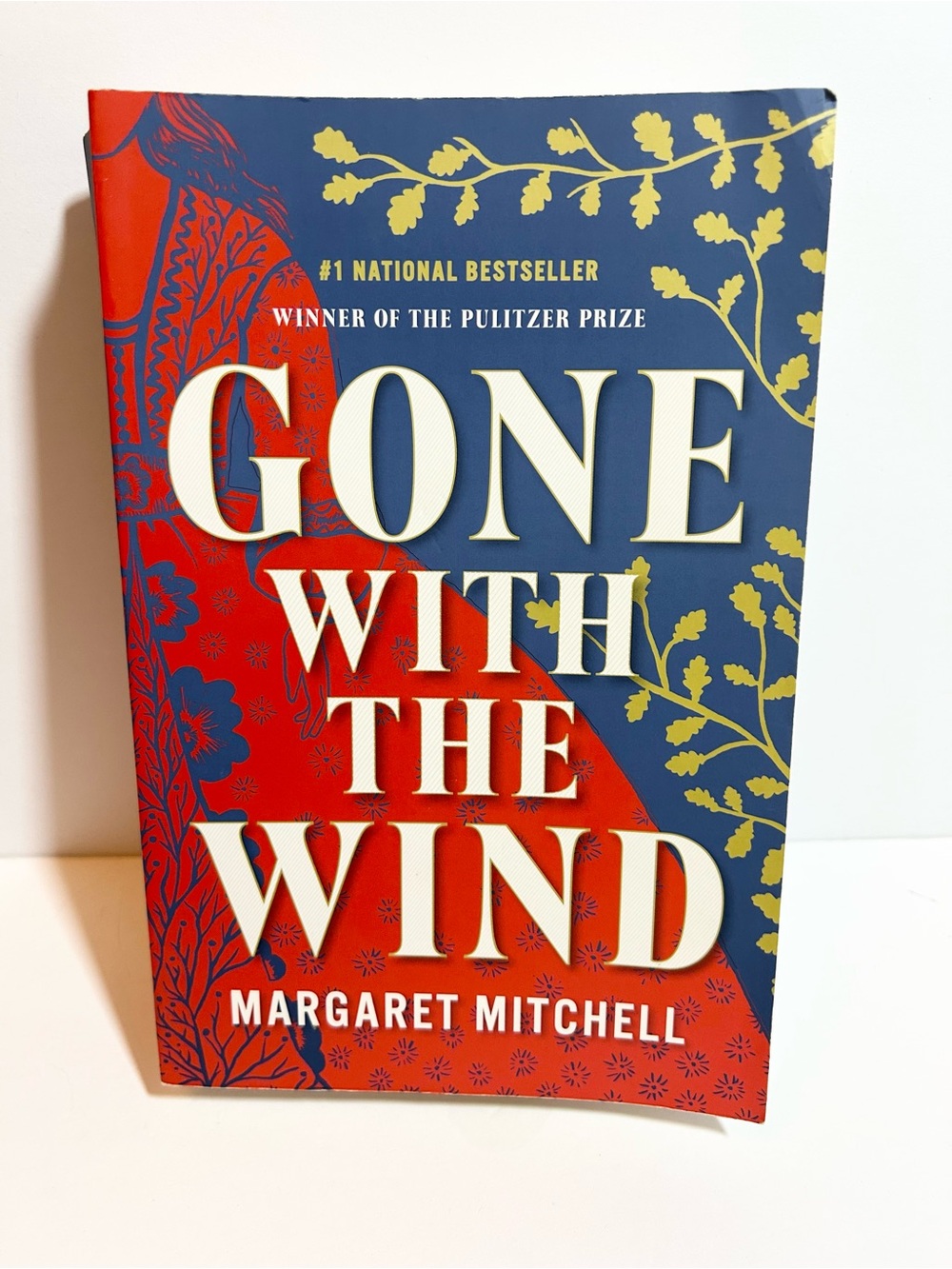Gone With The Wind by Margaret Mitchell - Red and Blue Paperback